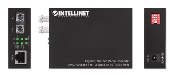 Media Converter Gigabit Ethernet Fibra ST Multimodale - immagine 5
