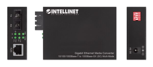 Gigabit Ethernet Media Converter Fibra SC Multimodale - immagine 5