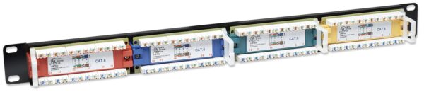 Pannello Patch UTP 24 porte Cat.6 Codifica Colorata - immagine 4