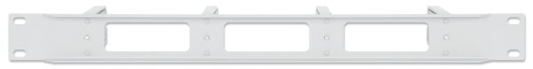 Pannello Passacavi 19'' 4 anelli in plastica 1U Grigio - immagine 4