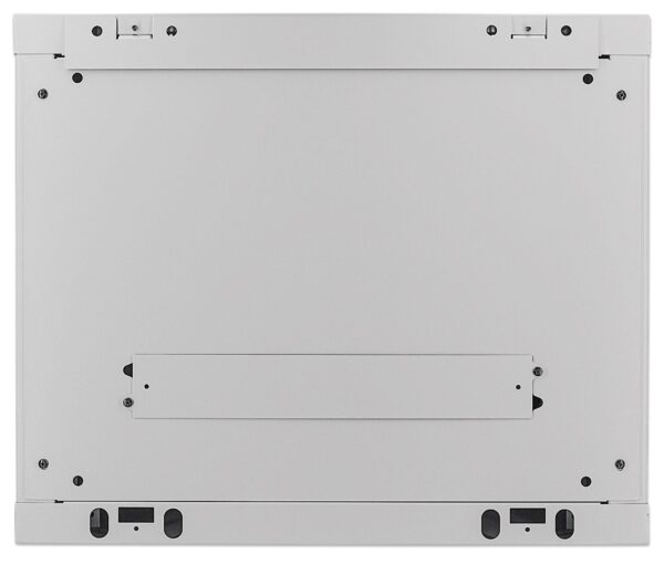 Armadio Rack 19'' a muro 9 unità sezione unica prof. 450 Grigio - immagine 5