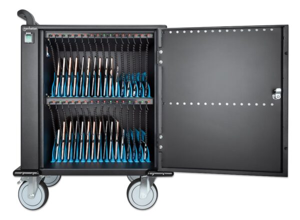 Carrello Stazione di Ricarica USB-C™ 576W per 32 Smartphone e Tablet fino a 12'' - immagine 5