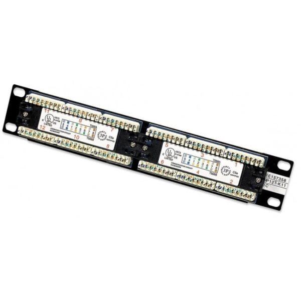 Pannello Patch 12 Porte, 10'', 1U, CAT5E UTP - immagine 5
