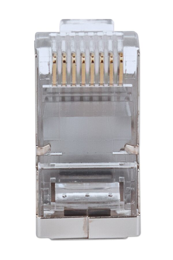 Confezione 50 plug modulari RJ45 passanti Cat5e FastCrimp - immagine 5