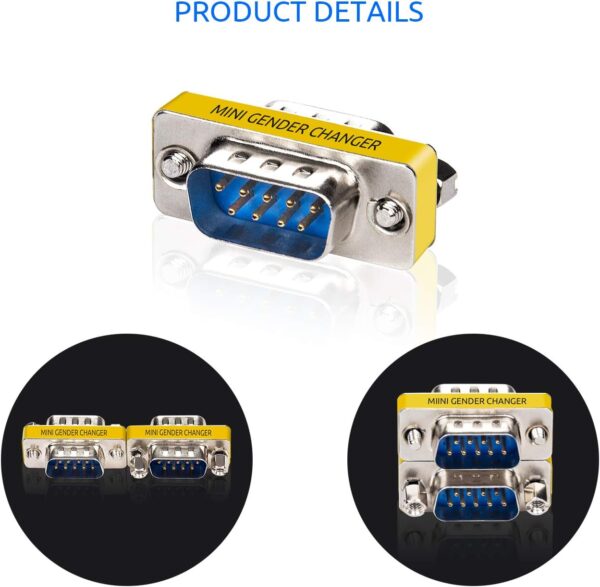 Mini Gender Changer Standard DB 9 poli M/M - immagine 5