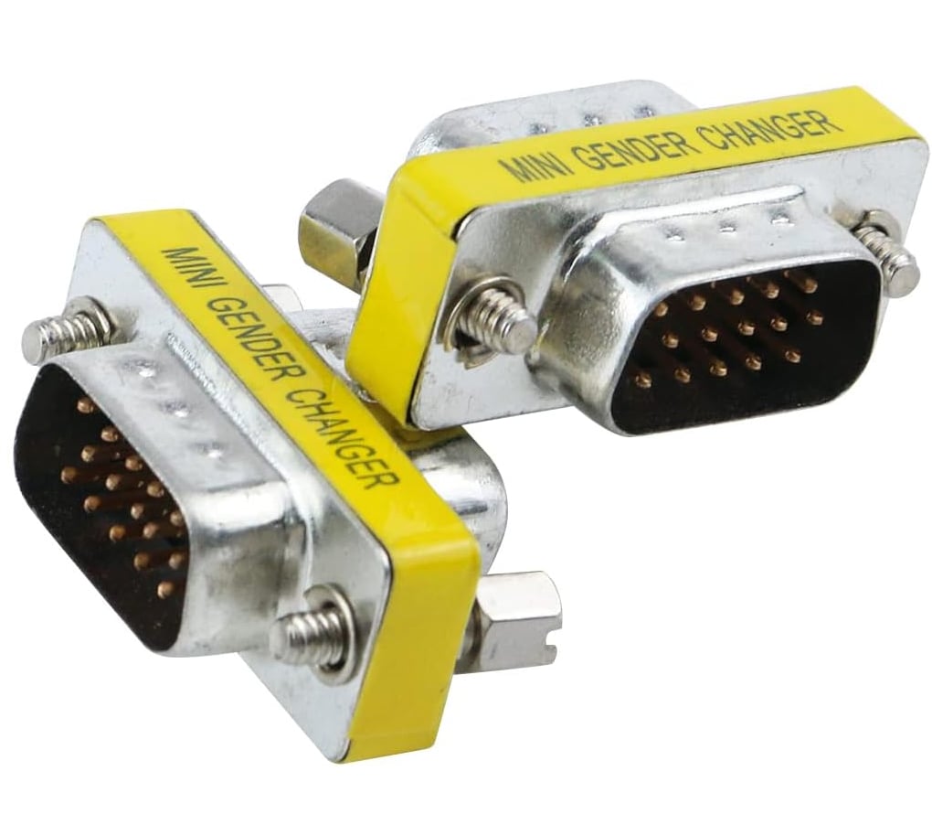 Mini Gender Changer VGA DB 15 poli HD M/M - immagine 5