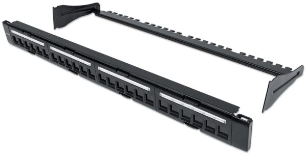 Pannello Patch Modulare 24 Porte Slim 1U Nero - immagine 5