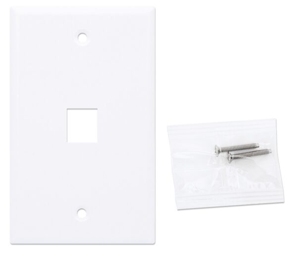 Placca Porta Frutti 1 Posto Mod.503 Bianco - immagine 4