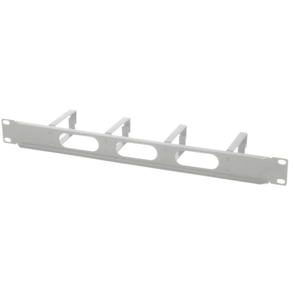 Pannello Passacavi 4 Anelli Lunghi 3 Fori 1U Grigio - immagine 4