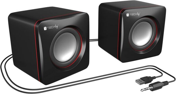 Set Altoparlanti Multimediali per Notebook e PC USB 2.0 e Jack 3,5 mm - immagine 5