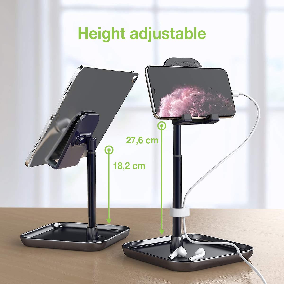 Supporto Universale Porta Smartphone e Tablet ad Altezza Regolabile - immagine 4