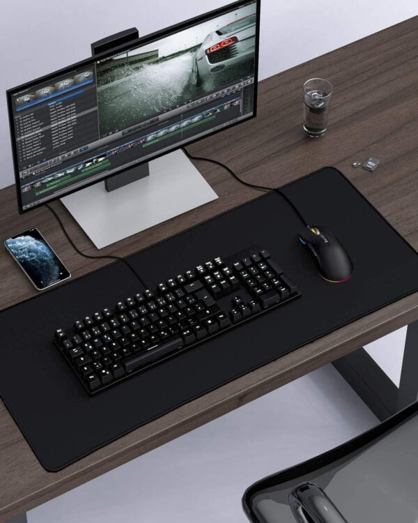 Tappetino Mouse Gaming XXL Standard Nero - immagine 5
