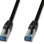 Cavo Patch Cat.6A S/FTP PUR IP20 UV 0,5m Nero