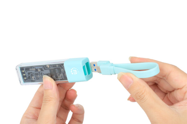 Hub Combo USB 3.0 USB-C™ e USB-A 4 Porte Verde Trasparente - immagine 6