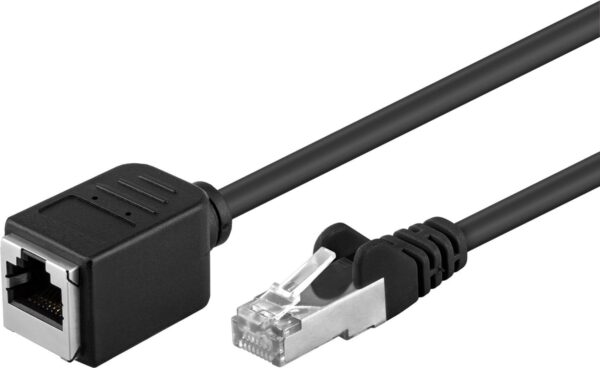 Prolunga di rete Patch in Rame F/UTP Cat. 5e 5m Nero