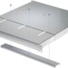 Mensola estensibile per Rack 19'' 1U Grigio 4 punti