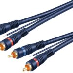 Cavo audio video 2 RCA M/M 5 m blu
