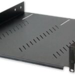 Mensola per Rack 19'' 600 mm 2U Nera 4 punti