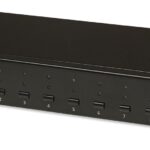 KVM Switch 8 porte combo USB + PS/2, OSD