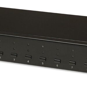 KVM Switch 8 porte combo USB + PS/2, OSD