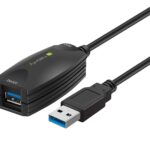 Cavo Prolunga Attivo USB3.0 SuperSpeed 5Gbps 5m Nero