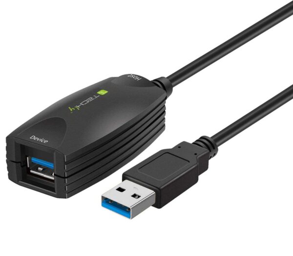 Cavo Prolunga Attivo USB3.0 SuperSpeed 5Gbps 5m Nero