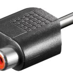 Adattatore Audio 6.3mm Maschio a 2 RCA Femmina