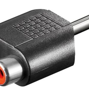 Adattatore Audio 6.3mm Maschio a 2 RCA Femmina
