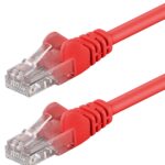Cavo di rete Patch in Rame Cat. 6 Rosso UTP 0,5 m