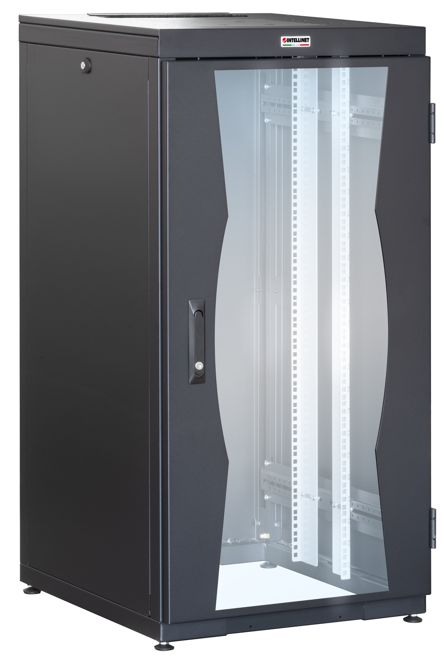 Armadio NetRack 19'' 600x600 24 Unità Nero da Assemblare