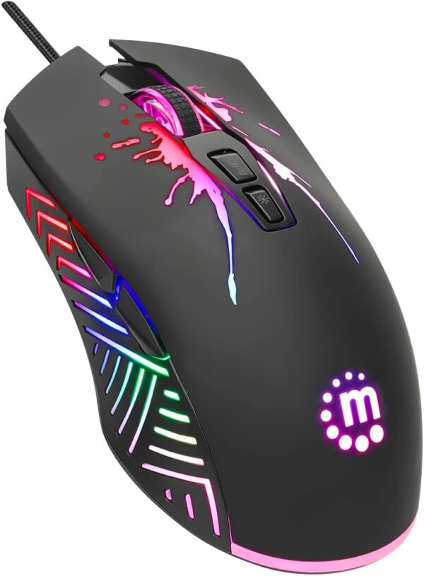 Mouse ottico Gaming LED RGB con cavo USB