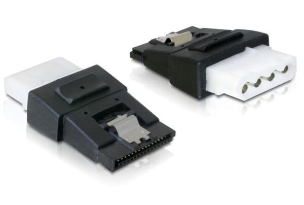 Adattatore di Alimentazione 4 pin Molex F a SATA 15 pin F con Clip