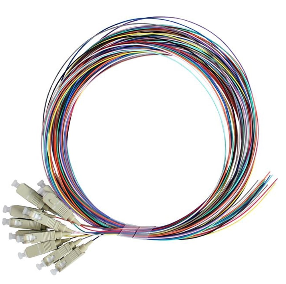 Set 12 Pigtail Fibra Ottica Multimodale OM3 SC 50/125 2 m - immagine 2