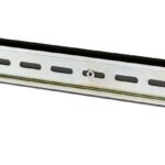 Contenitore Guida DIN 1U per Armadi 19'' Nero