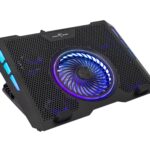 Dissipatore USB per Notebook fino a 17.3'' con 6 Regolazioni di Altezza e 2 Porte USB