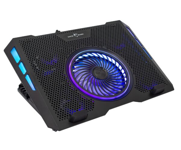 Dissipatore USB per Notebook fino a 17.3'' con 6 Regolazioni di Altezza e 2 Porte USB