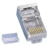 Plug Modulari RJ45 Cat5E con Slitta per Cavo Flessibile STP