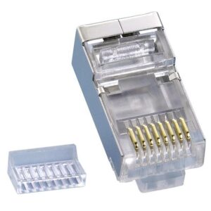 Plug Modulari RJ45 Cat5E con Slitta per Cavo Flessibile STP