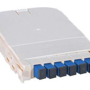 Scatola di Giunzione Fibra Ottica Modulo FTTH con 6 Adattatori SC Ceramici OS2