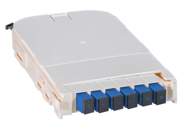 Scatola di Giunzione Fibra Ottica Modulo FTTH con 6 Adattatori SC Ceramici OS2