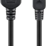Cavo USB 2.0 A femmina/mini B 5 pin maschio 0,2 m Nero