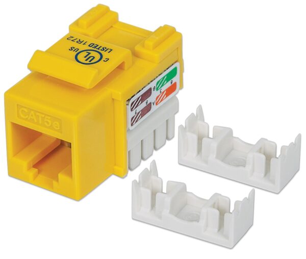 Frutto Keystone RJ45 Cat5e UTP Giallo