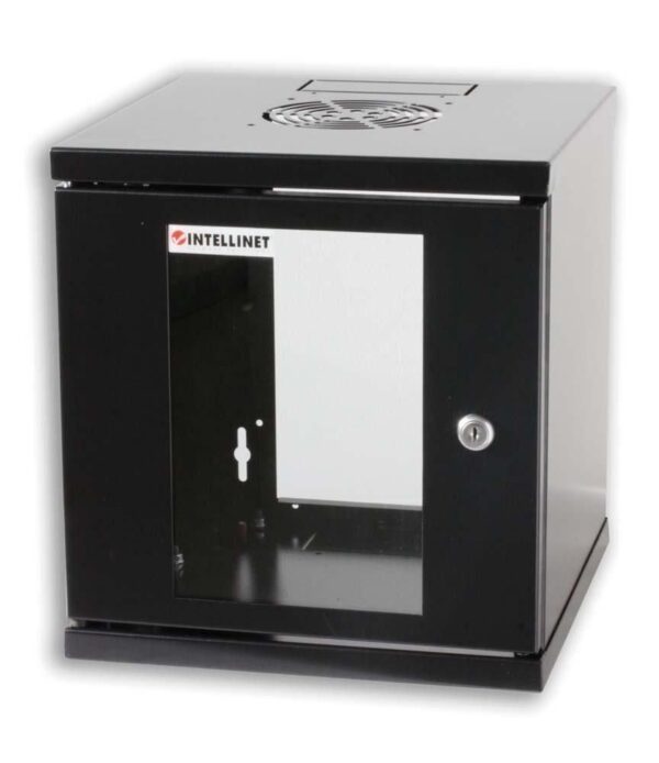 Armadio Rack 10'' a muro 6 unità Nero
