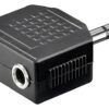 Adattatore Audio 3.5mm Stereo 1M/2F