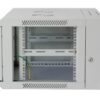 Armadio Rack 19'' a muro 15 unità due sezioni Grigio - immagine 6