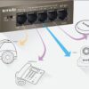 Switch Desktop 5 Porte 10/100 con 4 Porte PoE TEF1105P - immagine 5
