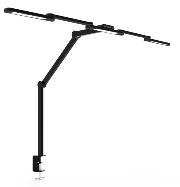 Lampada LED a Tripla Sorgente Luminosa con Braccio Regolabile e Attacco a Morsetto - immagine 6