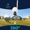 Videocamera di Sorveglianza 4K 8MP Argus PT Ultra con Pannello Solare, BWPT4K04SP64 - immagine 6