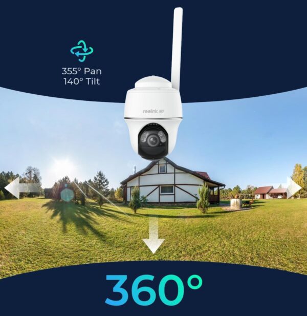Videocamera di Sorveglianza 4K 8MP Argus PT Ultra con Pannello Solare, BWPT4K04SP64 - immagine 6