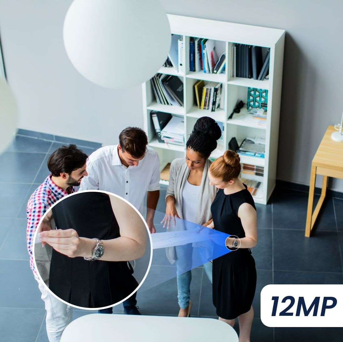 Camera PoE 12MP Bullet PRO RP-PCB12M 12MP con Visione Notturna a Colori, RP-PCB12M - immagine 6